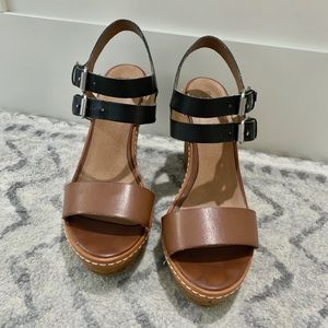 Brown & Black Wedges by Mossimo